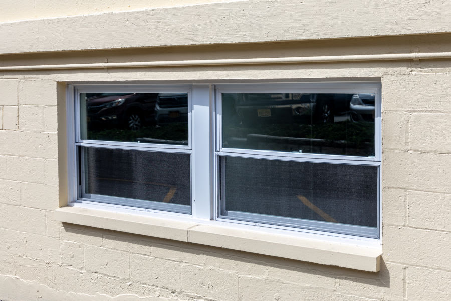 White Framed Aluminum Replacement Windows